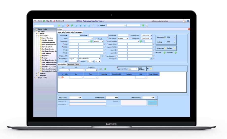 Climax NVOCC web portal